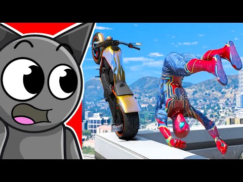 SPIDERMAN vs GTA 5 CAR CRASHES!