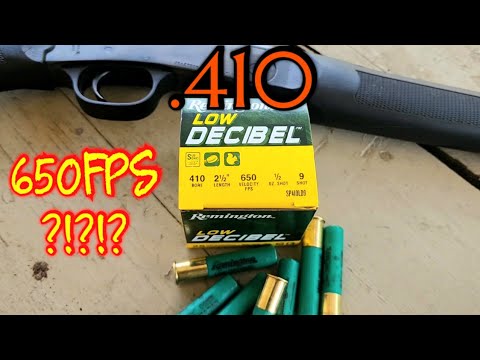 Remington 410 Low Decibel Review \u0026 Shoot Subsonic .410