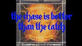 Motörhead - The Chase Is Better Than The Catch (Live in Hamburg 1998)