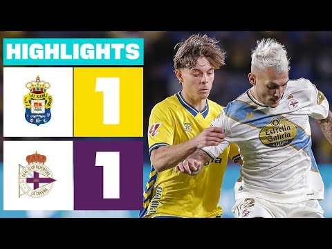 UD LAS PALMAS 1 - 1 RC DEPORTIVO | RESUMEN LALIGA HYPERMOTION
