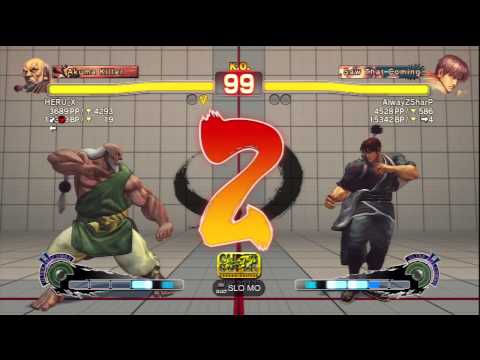 HERU_X [Gouken] Vs AlwayZSharP [Guy] SSF4 AE 2012 Ranked Matches - PSN