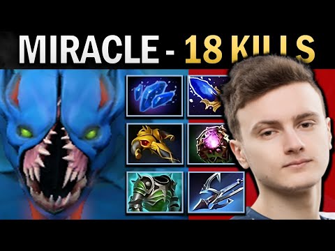 Nightstalker Dota Gameplay Miracle with 18 Kills and Harpoon