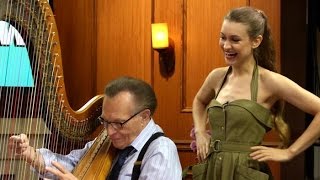 Watch Joanna Newsom Teach Larry King to Play the Harp! | Larry King Now | Ora.TV