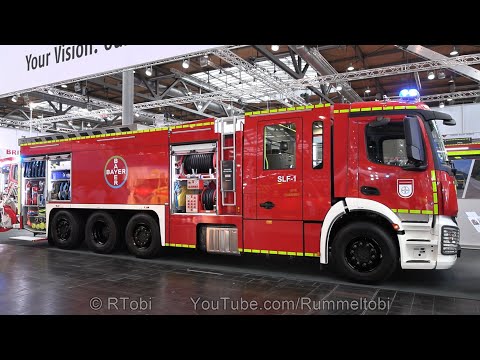 German Industrial Fire Engine for Bayer fire dept. – Empl – walk around – Interschutz 2022, Germany