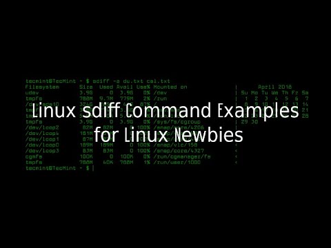 Linux Tutorials Linux Sdiff Command Comparing Files Tutorial For Beginners