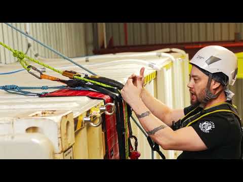 IRATA Level 1 - Passing 90 degree edge and mid rope protection