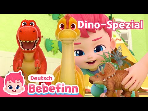 🦖Mix-Dinosaurier Lied | Dinosaurier Lieder | Deutsch und Englisch | Bebefinn Deutsch - Kinderlieder