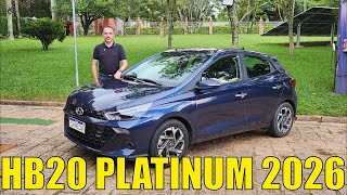 Avaliação: Hyundai HB20 Platinum 2026