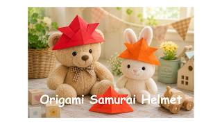 SAMURAI HELMET - Easy Origami Tutorial | Step-by-Step Paper Folding