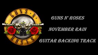 Download lagu November Rain - Guns N' Roses | Guitar Backing Track mp3