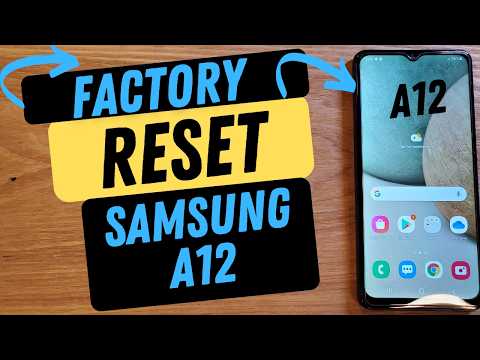 Samsung Galaxy A12 Hard Reset Factory Reset - This is the Fastest Way