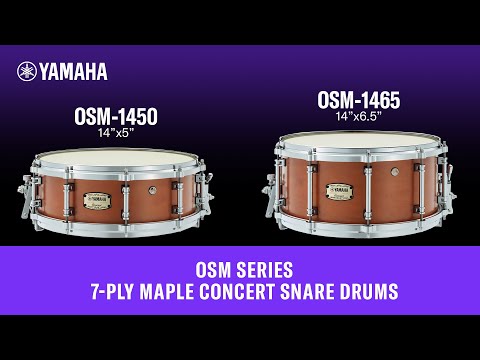 OSM Series – 7-ply Maple Concert Snare Drums