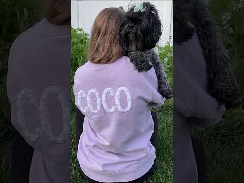Custom Name Dog or Cat Sweatshirt 🐶🐱 #dogapparel #petlover #catlover #doglover