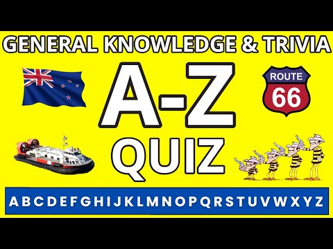 A to Z Quiz 52th Edition | General Knowledge Trivia Game | Ultimate Pub Quiz Challenge!