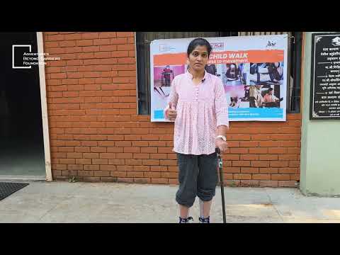 Beneficiary at Help a Child Walk