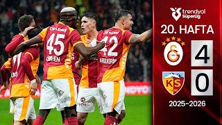 Galatasaray (4-0) Kayserispor | MAÇ ÖZETİ | 20. Hafta - 2025/2026