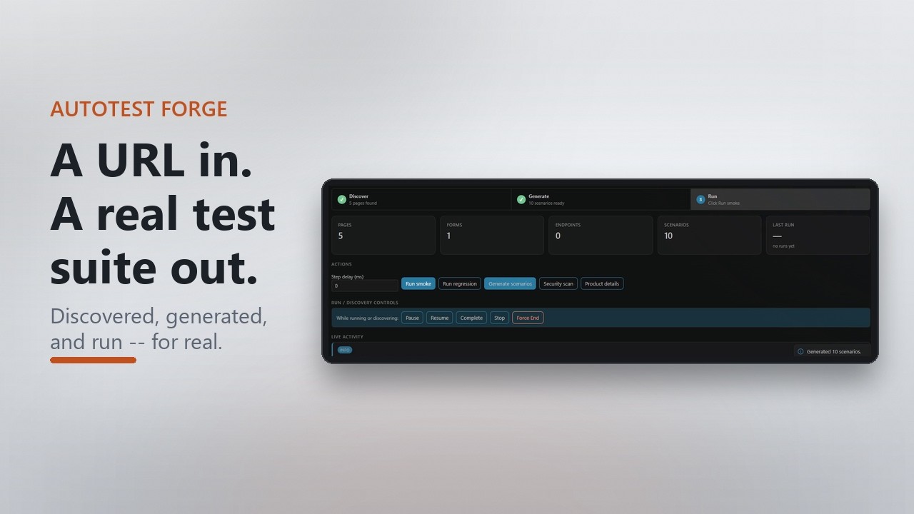 Autotest Forge demo
