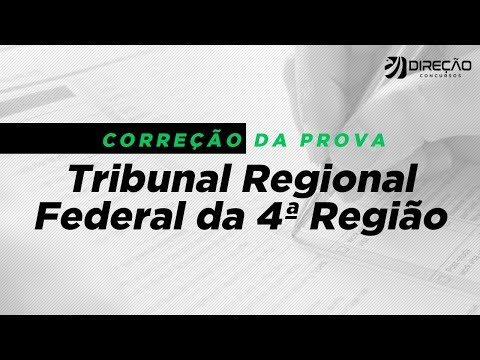 Concurso TRF-4 - Correção da Prova - Gabarito e Ranking | AO VIVO