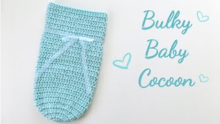 Easy Crochet Baby Cocoon | Crochet Baby Cocoon For Beginners