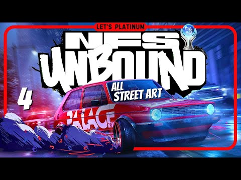NEED FOR SPEED UNBOUND ❑ 4 – ALL STREET ART COLLECTIBLES 🏆LET'S PLATINUM PS5PRO Gameplay Walkthrough