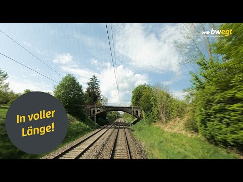Führerstandsmitfahrt von Stuttgart nach Tübingen mit bwegt auf der Neckar-Alb-Bahn