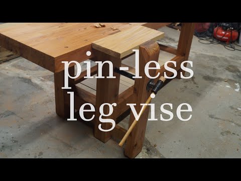 Pinless leg vise (without a criss cross)
