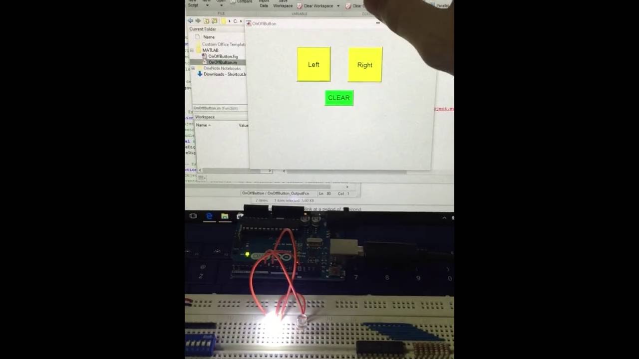 MatLab On/Off Button GUI