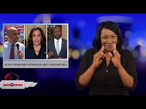 Black Senators introduce anti-lynching bill (ASL - 6.30.18)