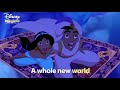 A Whole New World Aladdin Lyric Video DISNEY SING ALONGS