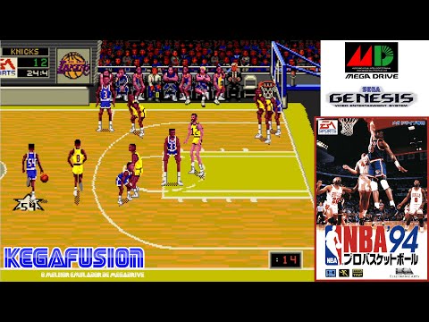 NBA Pro Basketball '94 (1994) SEGA Genesis / Mega Drive Gameplay in HD (KEGA Fusion)