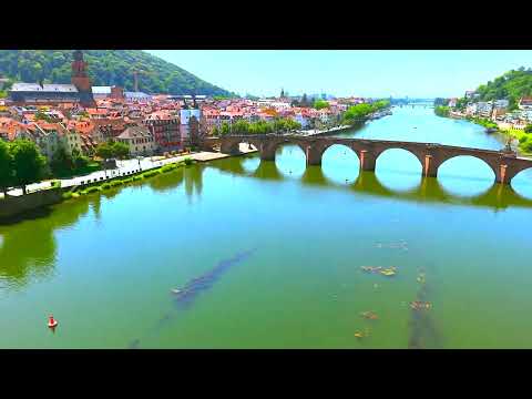 Heidelberg, Germany in 4K 🇩🇪 | DJI Air 3S Drone Tour of Heidelberg Castle, Alte Brücke & City Views
