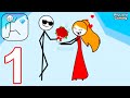 Run Now Gameplay Walkthrough Part 1 All Levels Stickman Funny Puzzle Game IOS Android
