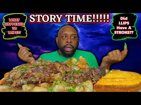 WHAT REALLY HAPPENED TO ME | SMOTHERED POT ROAST OVER RICE | MUKBANG | SOULFOOD