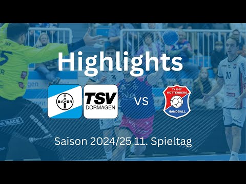 Highlights: TSV Bayer Dormagen - TV 05/07 Hüttenberg // 11. Spieltag // 2. Handball-Bundesliga