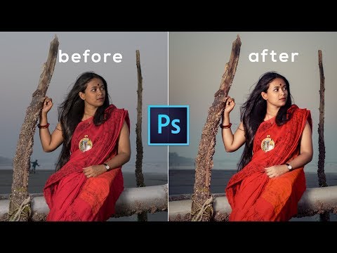 [Free Preset] How to Edit Beach Photography | Sunset Girl in front of the Beach