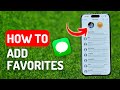 How to Add Favorites on iPhone Text Messages