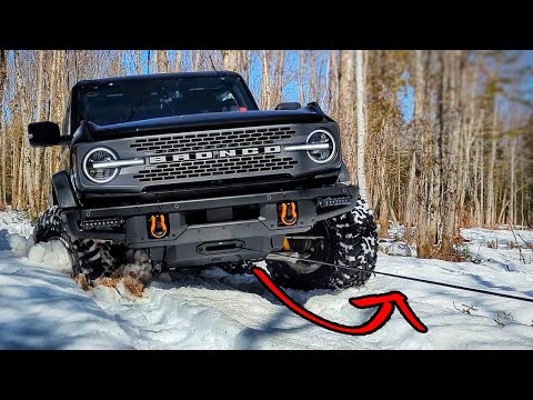OFF ROAD SELF RECOVERY - First time using Rough Country Hidden Winch on my Bronco
