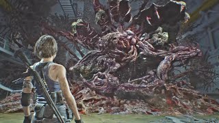 Resident Evil 3 Remake - Nemesis Final Form Boss Fight (Nemesis Encounter #7) RE3 Remake 2020
