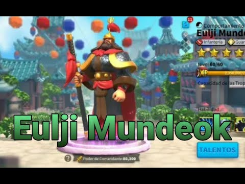 Eulji Mundeok guía del Comandante Epico F2P - Rise of Kingdoms en Español