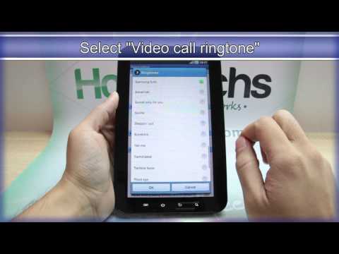 How to Change the Ringtone on Samsung GALAXY Tab
