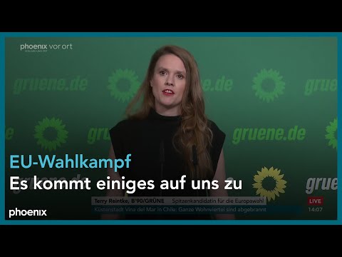 Grüne: Parteipressekonferenz mit Ricarda Lang und Terry Reintke (B'90/Grüne) | 05.02.2024