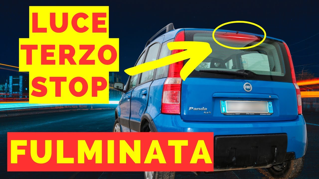 Sostituzione di una lampadina nel TERZO STOP nella FIAT Panda