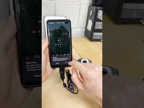 how to use a USB webcam with your phone! #shorts