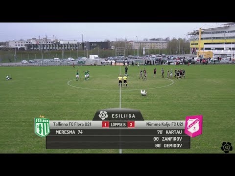 11. voor 2018: Tallinna FC Flora U21 - Nõmme Kalju FC U21 1:3 (0:0)