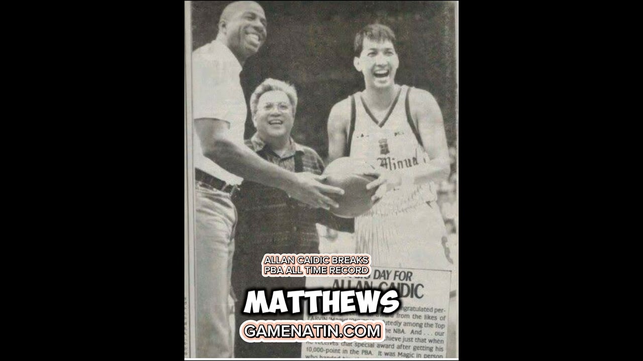 Ang araw na nabreak ni Allan Caidic ang PBA All Time Record.