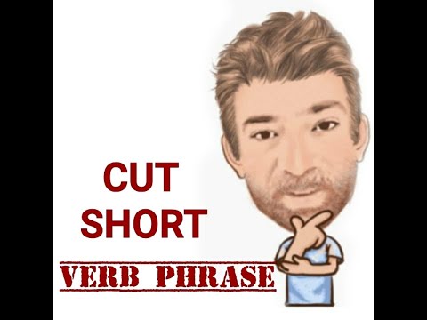 Cut Short - Verb Phrase (522) Three Meanings - English Tutor Nick P