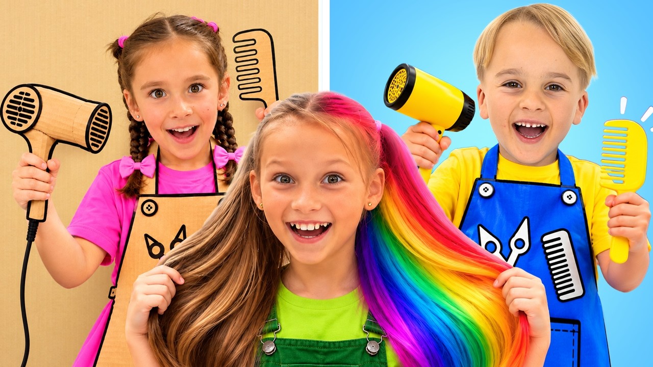 Rich vs Poor Beauty Salon story for kids