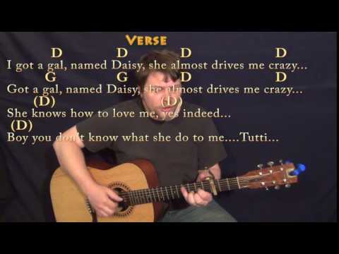 Tutti Frutti (Little Richard) Fingerstyle Guitar Cover Lesson with Chords/Lyrics - Capo 3rd