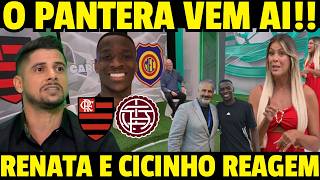CICINHO E RENATA FAN REAGEM AO FLAMENGO PEGANDO PONTA-DIREITA NO FIM DA JANELA