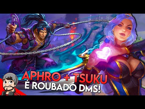 APHRODITE MID, TSUKU + AFRO é roubado DEMAIS! - ⚡ Smite BR Master Ranked Conquista